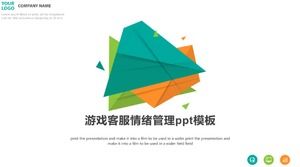 游戏客服情绪管理ppt模板