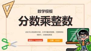 Plan lekcji mnożenia frakcji szablon kursów ppt