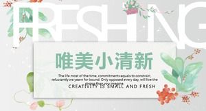 Modelo de ppt fresco de relatório de negócios Youpin