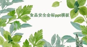 Modelo de ppt de monograma de segurança alimentar