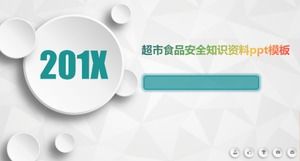 Modello ppt di informazioni sulla sicurezza alimentare del supermercato