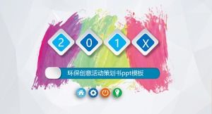 PPT-Vorlage für das Planungsbuch für kreative Aktivitäten des Umweltschutzes