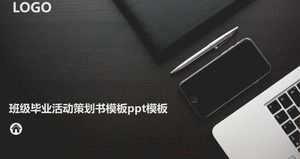 Plantilla ppt del libro de planificación de eventos de graduación de clase