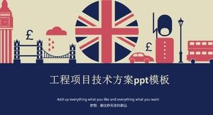 Template ppt skema teknis proyek rekayasa