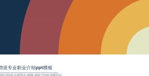 Logistics professional career introduction ppt template