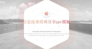 Bilgi teknolojisi eğitimi paylaşım ppt şablonu