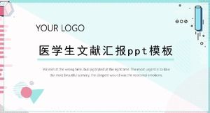 Medical student literature report ppt template