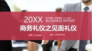 Business etiquette meeting etiquette training PPT download