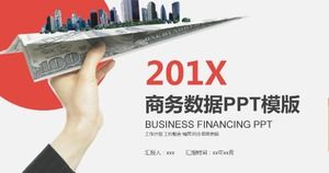 Modello ppt del rapporto di riepilogo del lavoro del dipartimento di finanza aziendale semplice