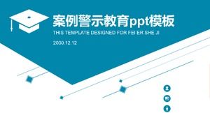 Szablon ppt edukacja sprawa ostrzeżenie