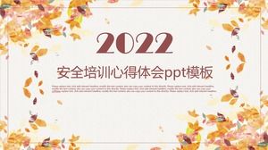 Plantilla ppt de experiencia de capacitación en seguridad