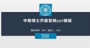 Średnioterminowe otwarcie doktoratu i szablon ppt obrony