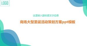 Centrum handlowe na dużą skalę szablon planowania imprez świątecznych ppt