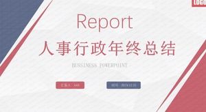 Modelo de ppt de resumo de final de ano de administração de pessoal