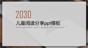 Templat ppt berbagi bacaan anak-anak