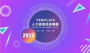 Modelo de ppt de resumo de recursos humanos