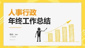 Personel yönetimi yılsonu çalışma özeti ppt şablonu