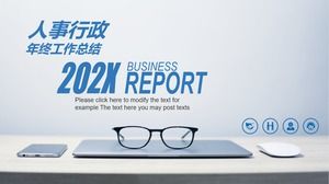 PPT-Vorlage für die Jahresabschlussarbeit der Personalverwaltung