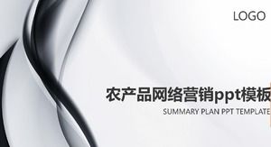 Tarım ürünleri pazarlama ağı ppt şablonu