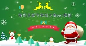 Template ppt rencana perencanaan Natal pasangan