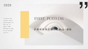 Nursing research project closing report ppt template