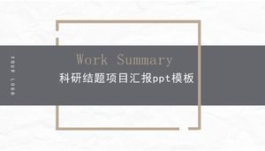 Modelo de ppt de relatório de projeto de pesquisa científica