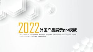 Plantilla ppt de exhibición de productos extranjeros