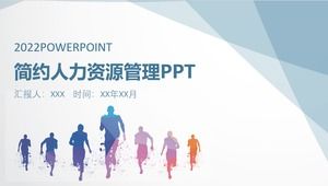 Plantilla ppt de gestión de recursos humanos simple