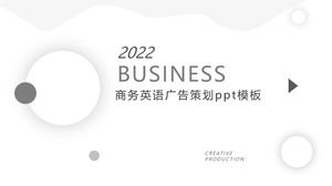 Modelo de ppt de planejamento de publicidade em inglês para negócios