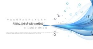 Modèle ppt de défense de candidature de projet de recherche