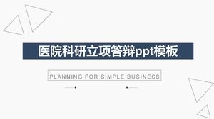 Modèle ppt de défense de projet de recherche scientifique hospitalière