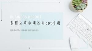 Research project mid-term defense ppt template