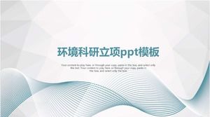 Plantilla ppt del proyecto de investigación científica ambiental