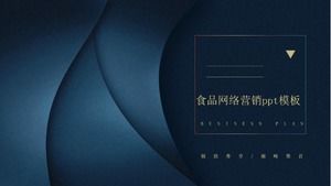 Template ppt pemasaran internet makanan