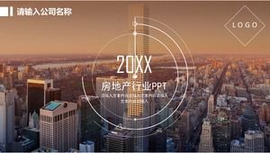 PPT-Vorlage für die Immobilienbranche