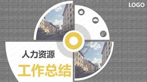 Șablon ppt de rezumat al lucrărilor de sfârșit de an de resurse umane simplu