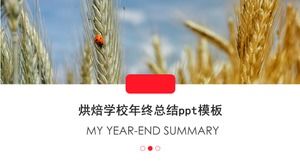烘焙學校年終總結ppt模板