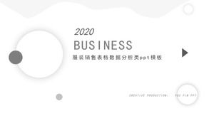 의류 판매 양식 데이터 분석 ppt 템플릿