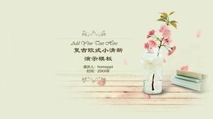 레트로 보편적인 작은 신선한 PPT 템플릿