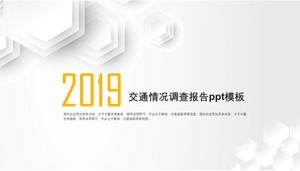 Traffic situation survey report ppt template