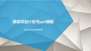 Template ppt rencana proyek kecantikan