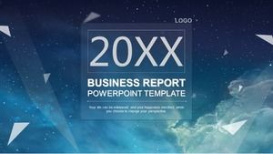 Modello ppt di riepilogo personale del cielo blu