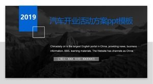 Modelo de ppt de plano de atividade de abertura de carro