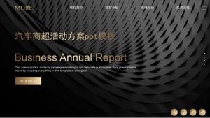 Modelo de ppt de plano de super atividade de negócios automáticos