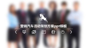 Modelo de ppt de plano de planejamento de evento de carro de marketing