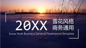 Plantilla ppt de paisaje al atardecer