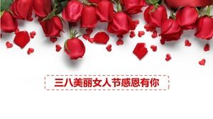 Rosenblätter ppt-Vorlage