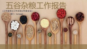 Multigrain-Gesundheitsarbeitsbericht ppt-Vorlage