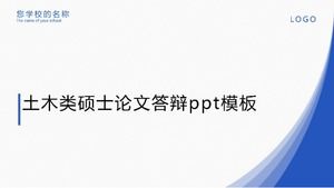 Modello ppt per la difesa della tesi di laurea in ingegneria civile