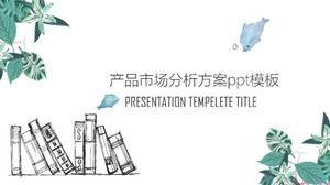 Modello ppt del piano di analisi del mercato del prodotto